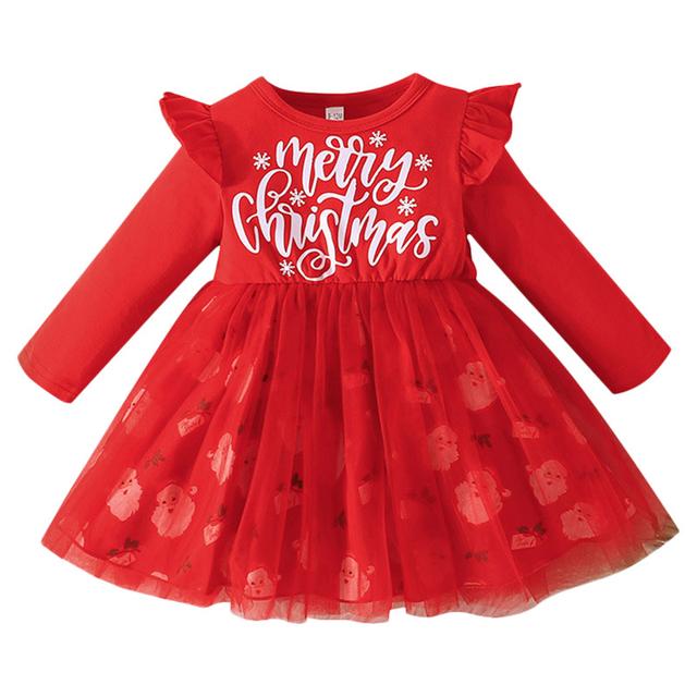 Sugar Rush - Merry Christmas Casual Dress - Red