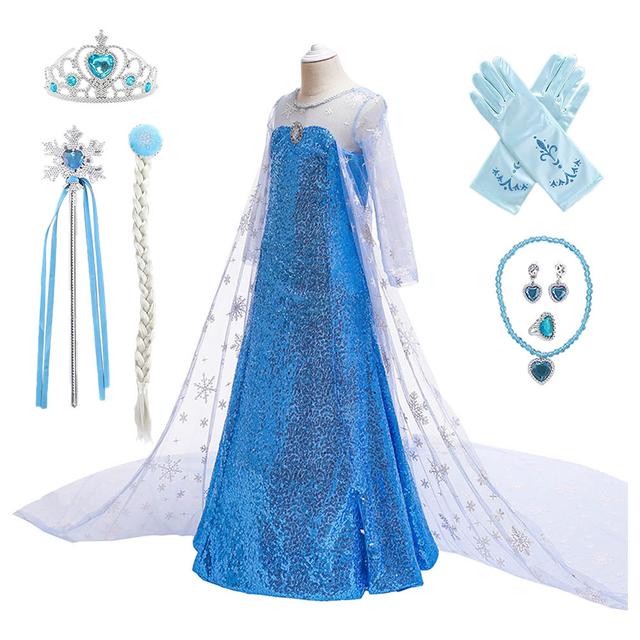 Sugar Rush - 8pc-Set - Cosplay Long Dress w/ Accessories - Blue