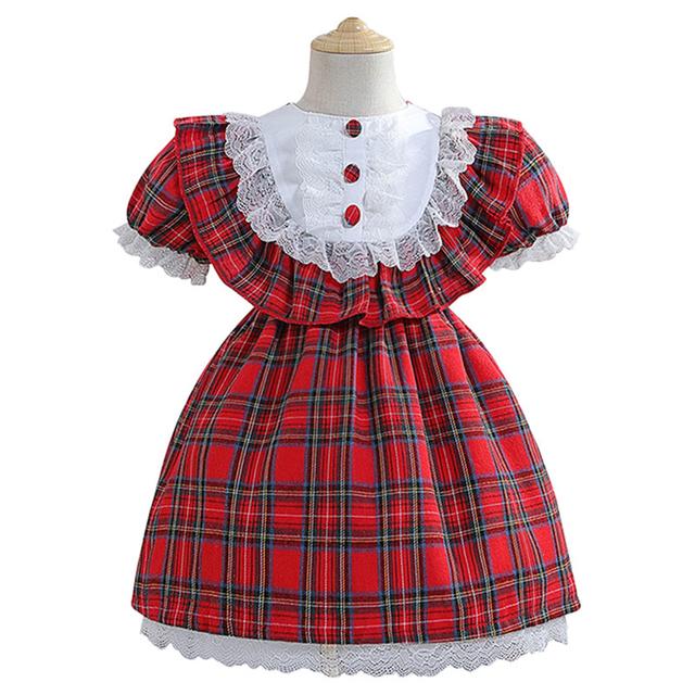 Sugar Rush - Checked Fashion Dress - Red