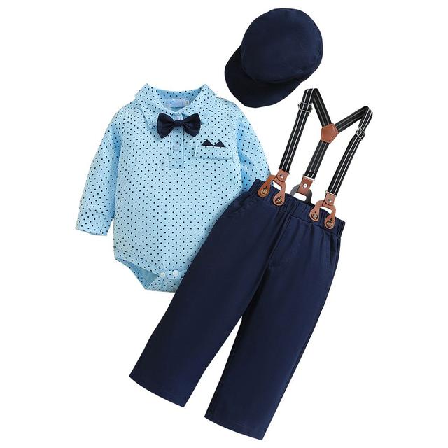 Sugar Rush - 2pc-Set - Boys Printed Bodysuit & Pants - Blue