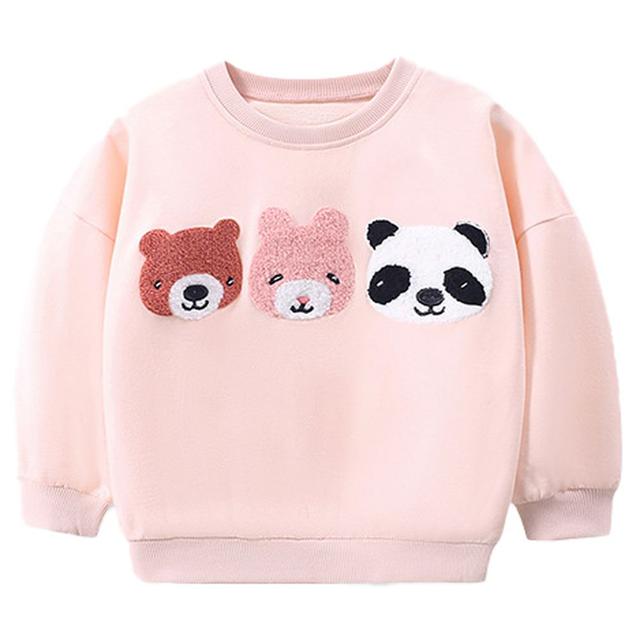 Sugar Rush - Girls Appliqued Full Sleeves Sweatshirt - Pink