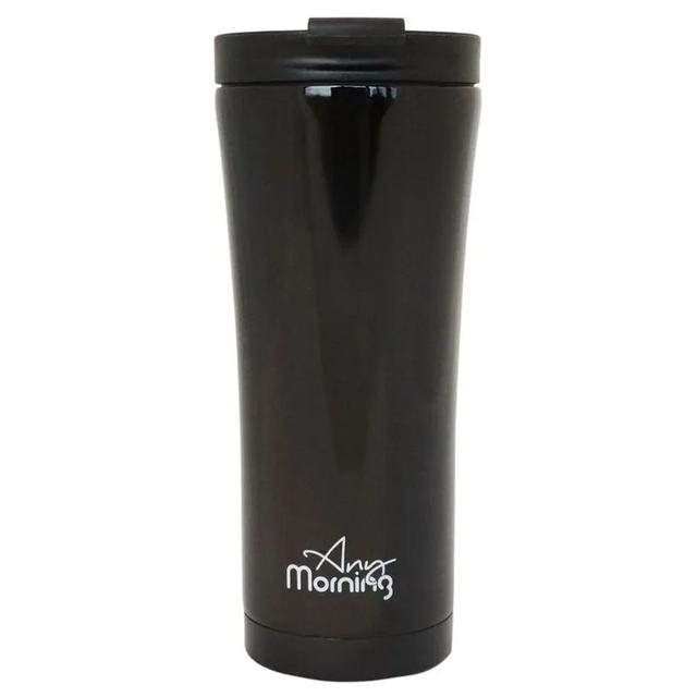 Any Morning - Stainless Steel Travel Mug - 444ml - Black