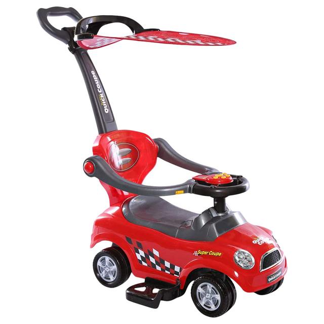 Amsham - Sunshine Canopy Coupe Pusher Car - Red