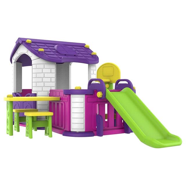 Amsham - Plastic Big Playhouse - Pink/Violet