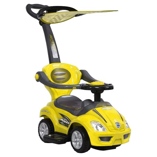 Amsham - Mega Canopy Pusher Car - Yellow