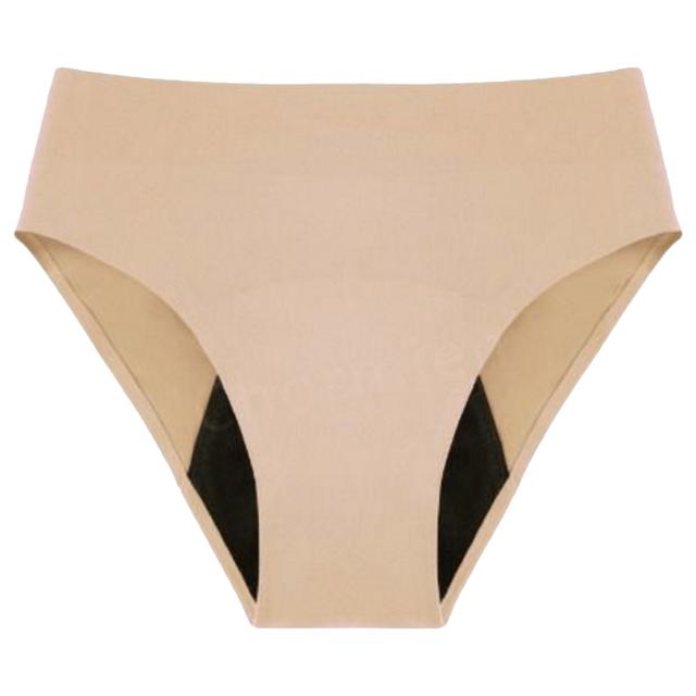 Bodi Fresh - High Waist Brief Period Protection Underwear - Nude