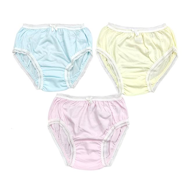 Smart Baby - 3pc-Set - Baby Girl Solid Briefs