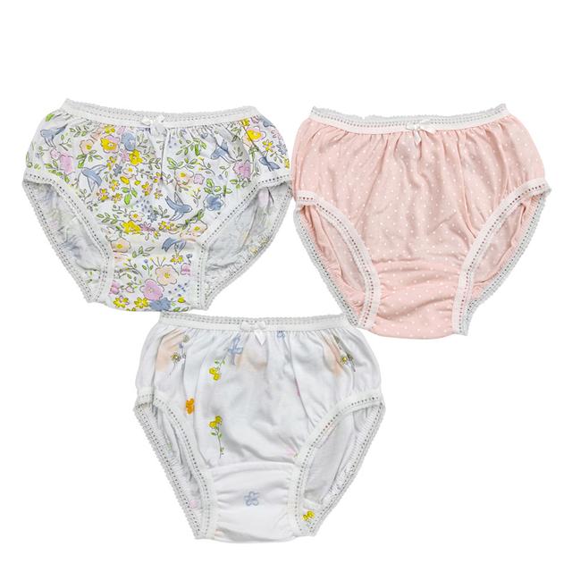 Smart Baby - 3pc-Set - Baby Girl Floral Briefs