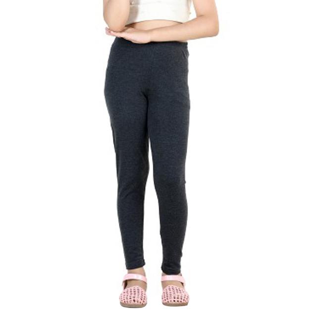 Nexgen Girls - Plain Leggings - Anthra Melange