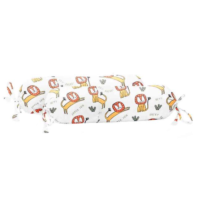 The Baby Atelier - Organic Baby Bolster Cover Only - Lion Print - Pack of 2