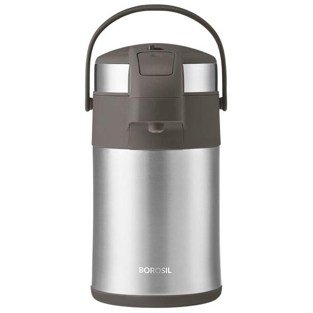 Borosil - Vacuum Insulated Airpot Flask - Silver - 4 L