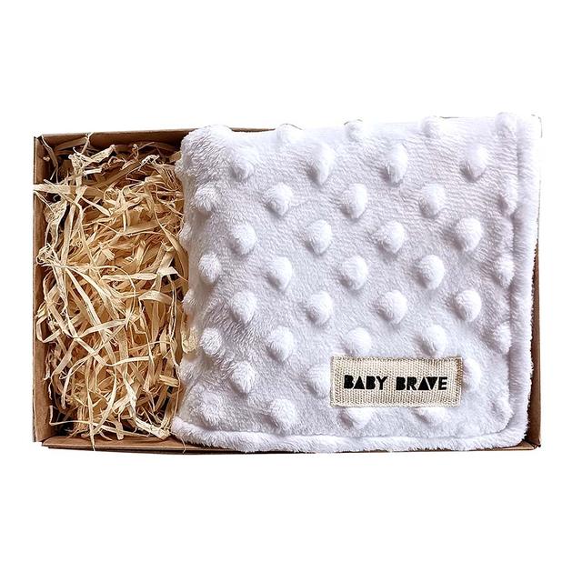 Baby Brave - Soft As A Baby Burp Cloth - White