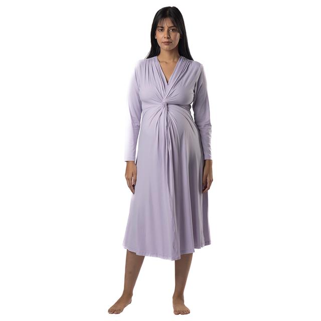 Block Hop - Knotted Dress - Lilac