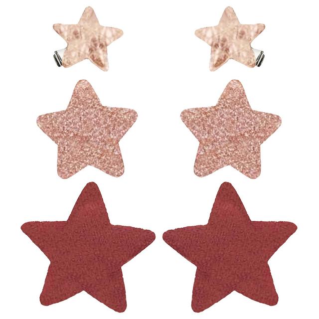 Billy Loves Audrey - Starry Skies Hair Clip - Cherry - 6pcs