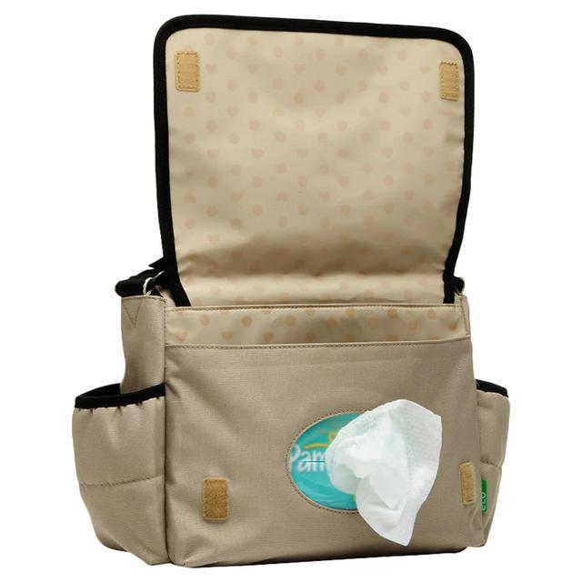 Babymel - Eco Quilt Stroller Diaper Bag - Fawn