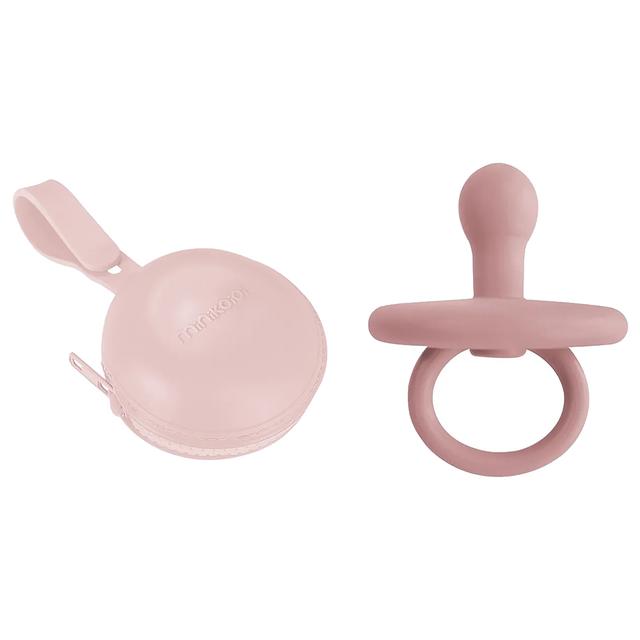 Minikoioi - Pod Pacifier Holder + Binkee Bundle - Pinky Pink