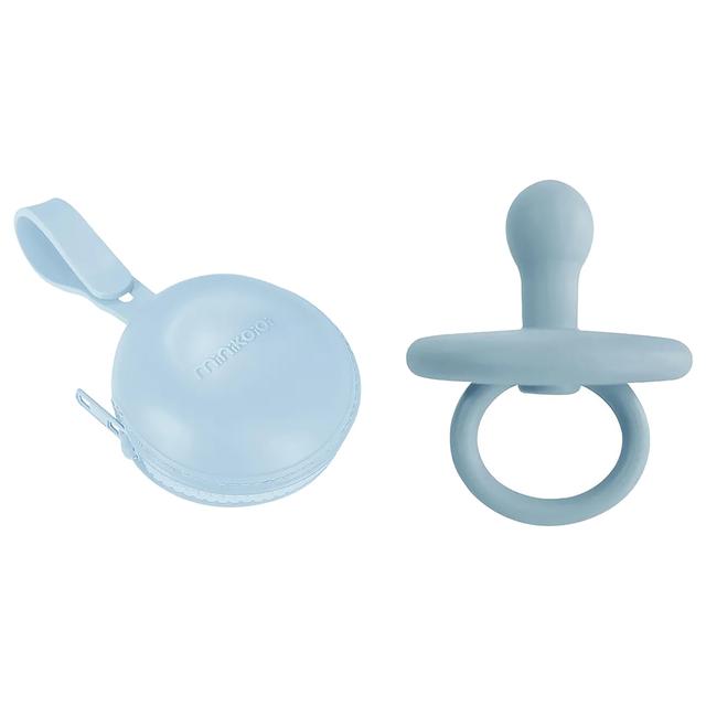 Minikoioi - Pod Pacifier Holder + Binkee Bundle - Mineral Blue