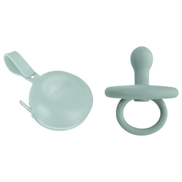 Minikoioi - Pod Pacifier Holder + Binkee Bundle - River Green