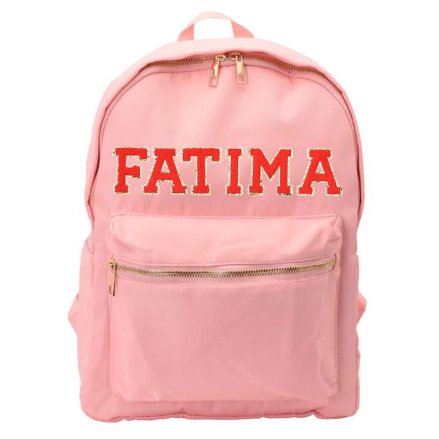 TheHappyTribe - Personalised Backpack - Peachy Pink - 14.5-inch