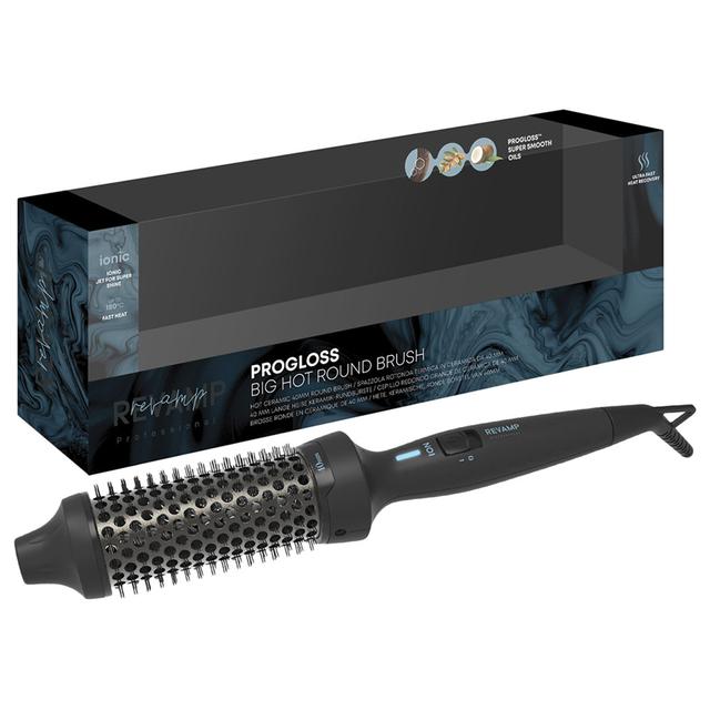 Revamp - Progloss Big Round Hot Brush - Black