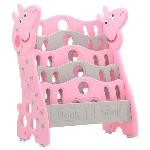 Little Learners - 2-in-1 Bookshelf w/ Toy Storage - Pink