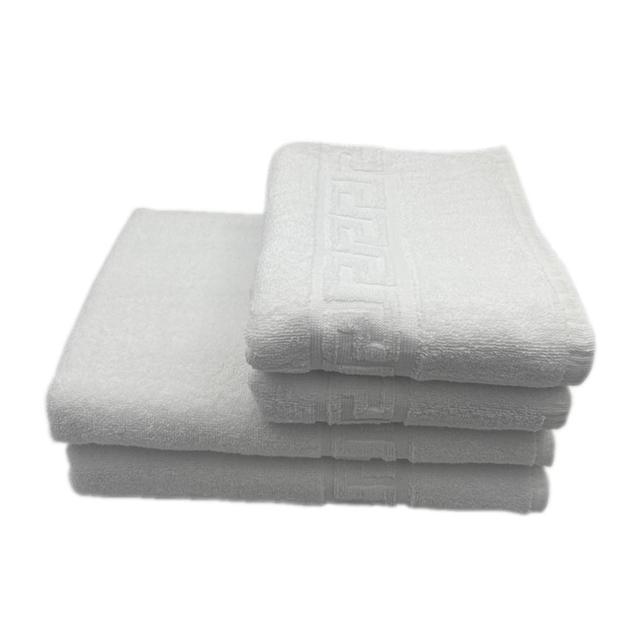 BYFT - Magnolia Luxury Hand And Bath Towel - White - 4pcs