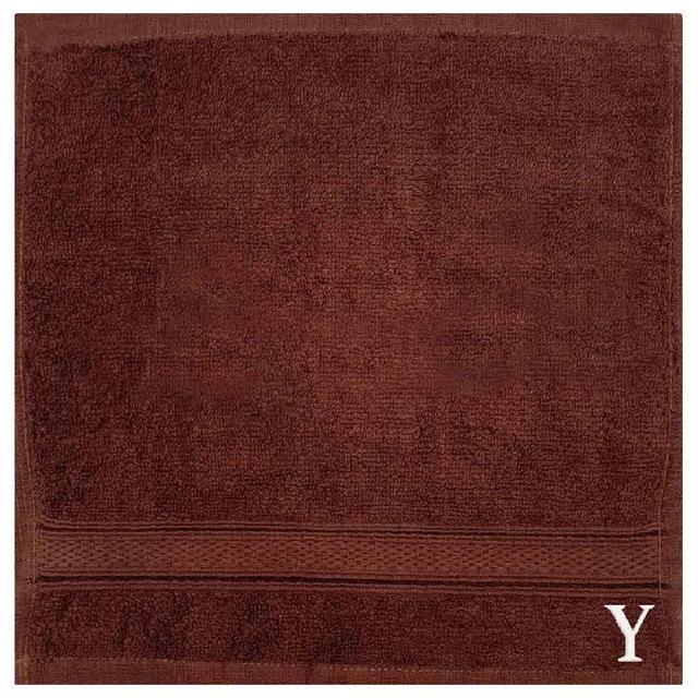 Byft - Letter Y Monogrammed Face Towel - 30 x 30 cm - 6pcs