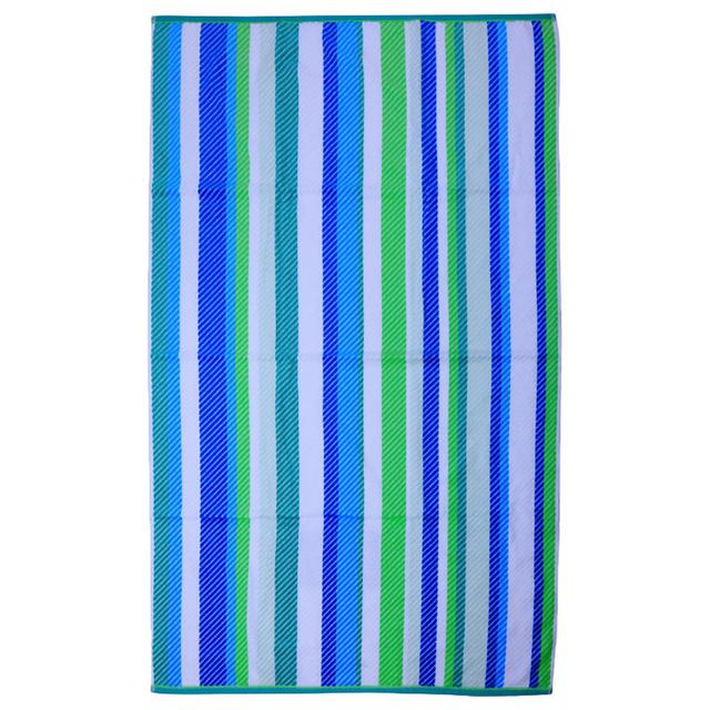 BYFT - Cotton Jacquard Beach Towel - 86x162cm - Cool Stripe