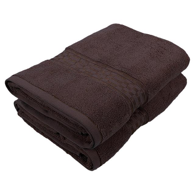 BYFT - Home Ultra Premium Bath Towel - Brown - 70 x 140cm - Pack of 2