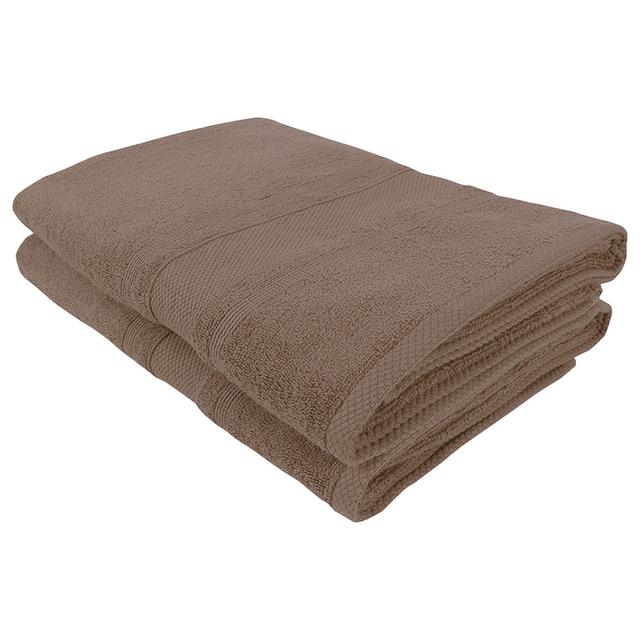 BYFT - Home Castle Premium Bath Towel - Beige - 70 x 140cm - Pack of 2