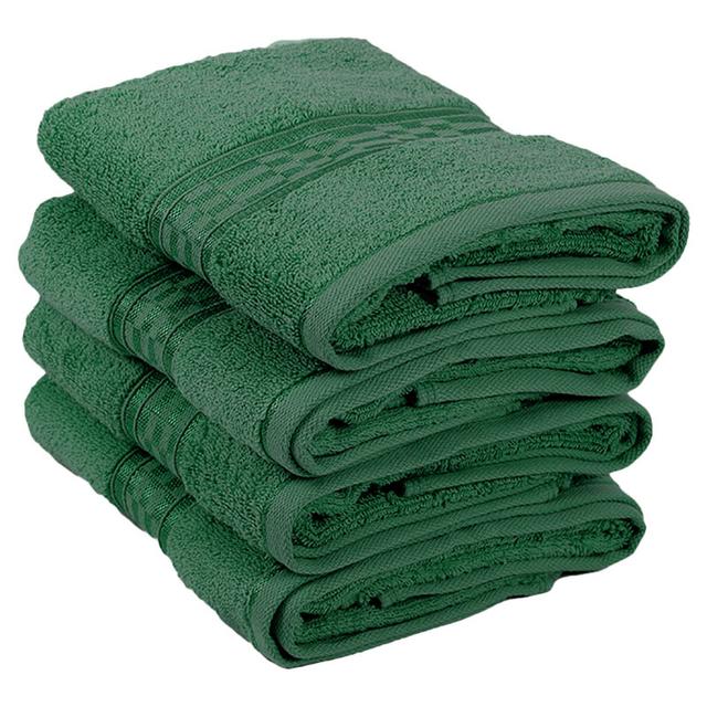 BYFT - Home Ultra Premium Hand Towel - Green - 50 x 90cm - Pack of 4