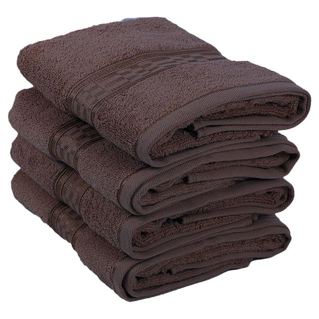 BYFT - Home Ultra Premium Hand Towel - Brown - 50 x 90cm - Pack of 4