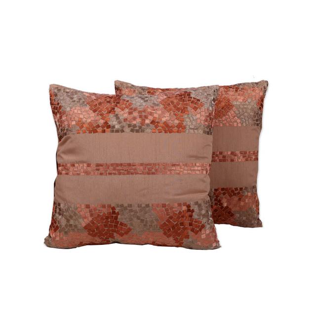 BYFT - Terratile Bliss Decorative Cushion Cover - Brick Orange - 2pcs