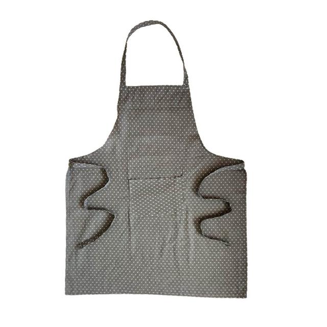 BYFT - Orchard Polka Dot Kitchen Apron - Grey/White