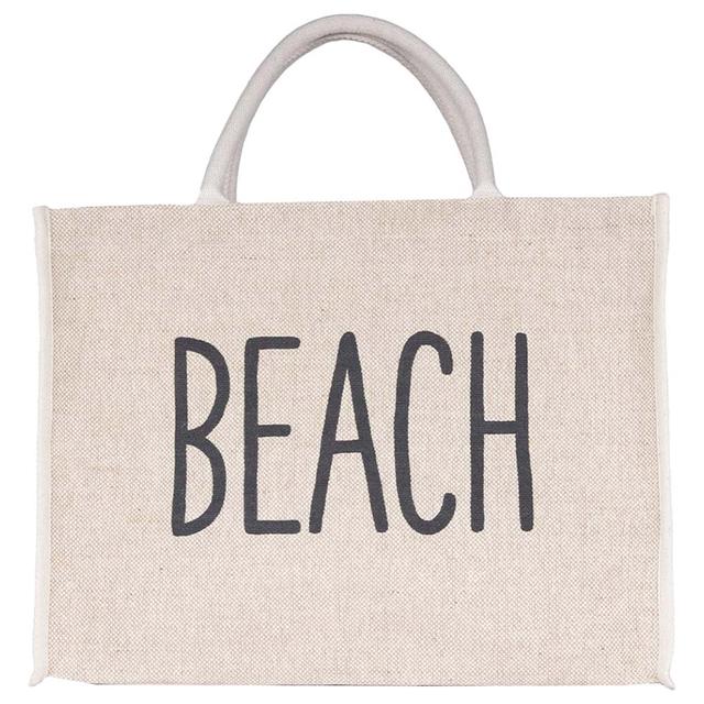 BYFT - Natural Shopping Jute Bag - Beach