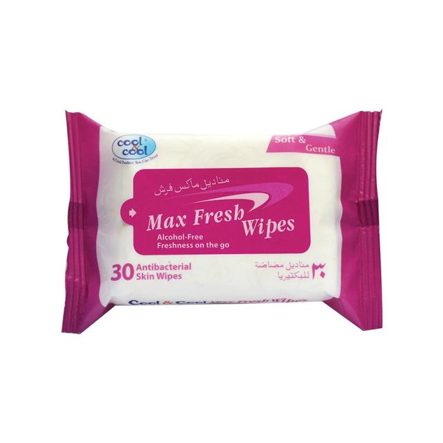 Cool & Cool Max Fresh Wipes, 30’S