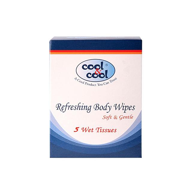 Cool & Cool Refreshing Body Wipes, 5'S