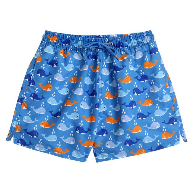 Cool2C - Boys Whale Board Shorts - Blue