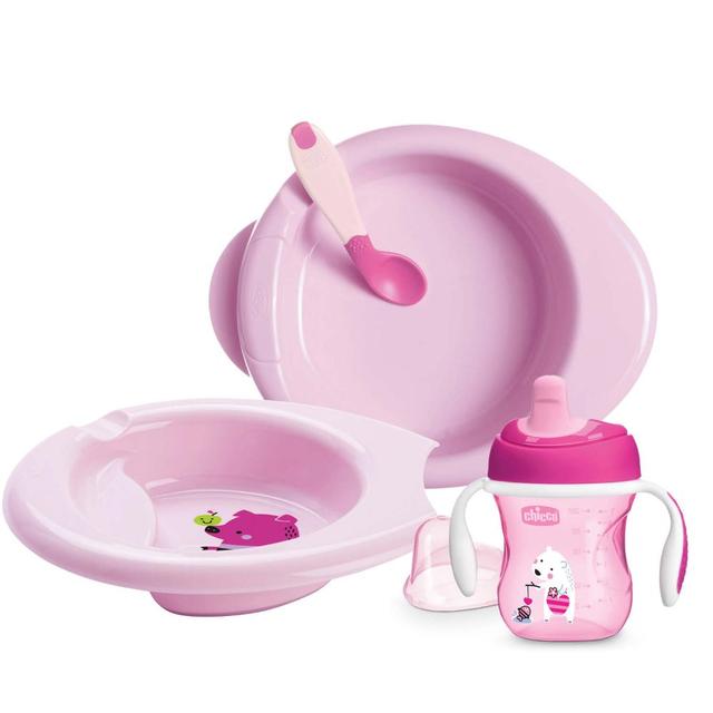 Chicco - Weaning Set 6m+ - Pink