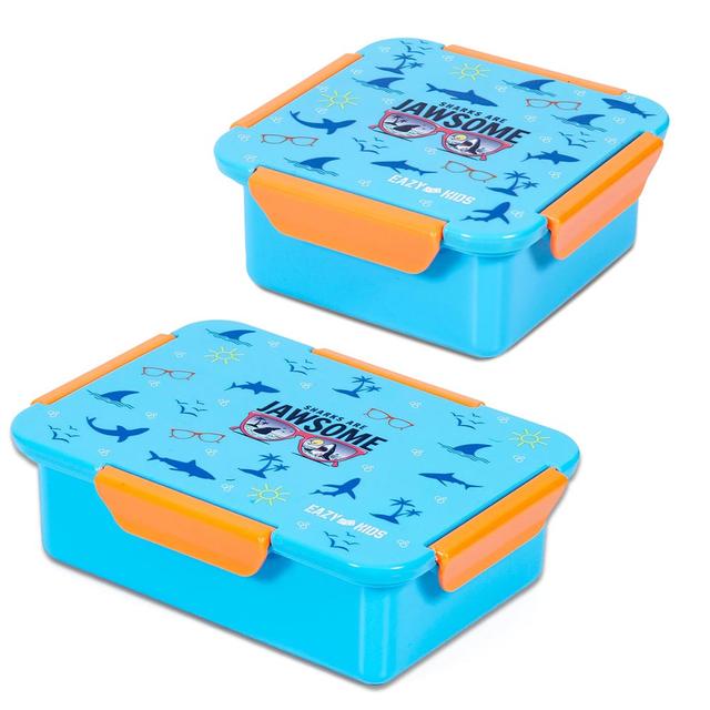 Eazy Kids - Lunch Box Set - Jawsome Blue