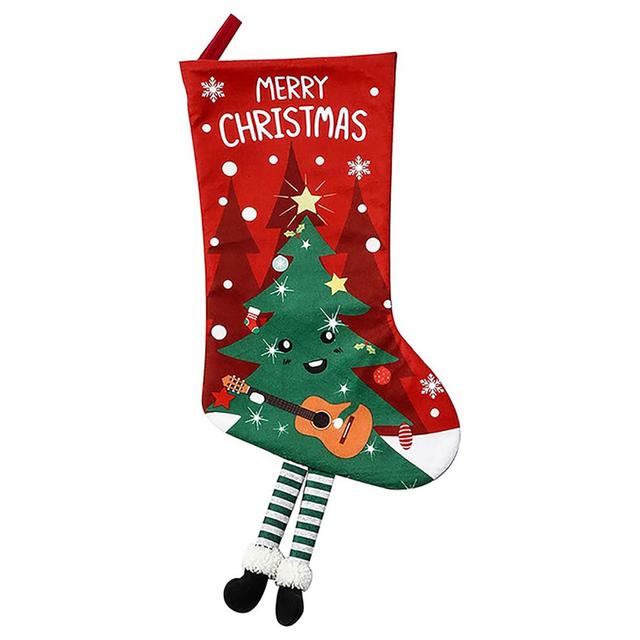 Brain Giggles - Classic Long Style Christmas Stocking - Christmas Tree