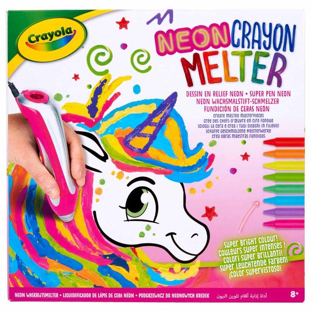 Crayola - Unicorn Style Neon Crayon Melter Tween Craft Kit