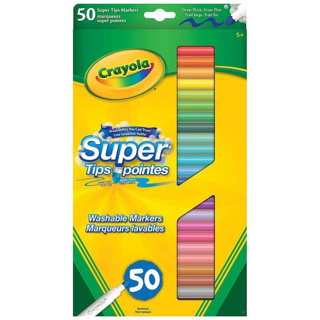 Crayola - SuperTips Washable Markers - 50pcs