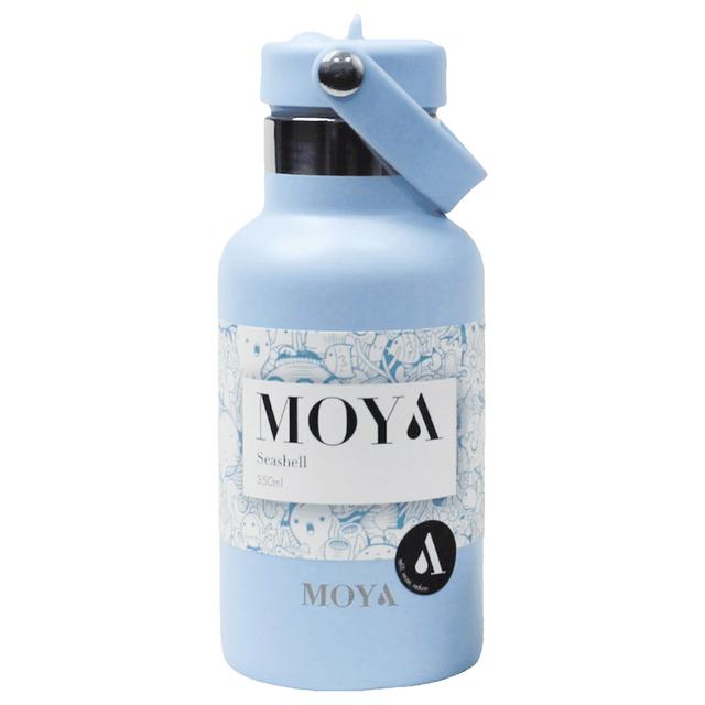 Moya - Seashell Insulated Stainless Steel Water Bottle - 350ml - Powder Blue