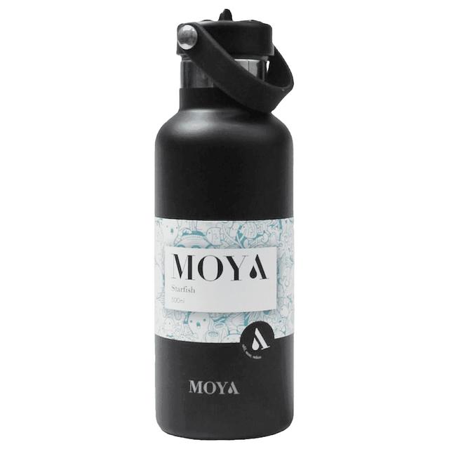 Moya - Starfish Insulated Stainless Steel Water Bottle - 500ml - Black