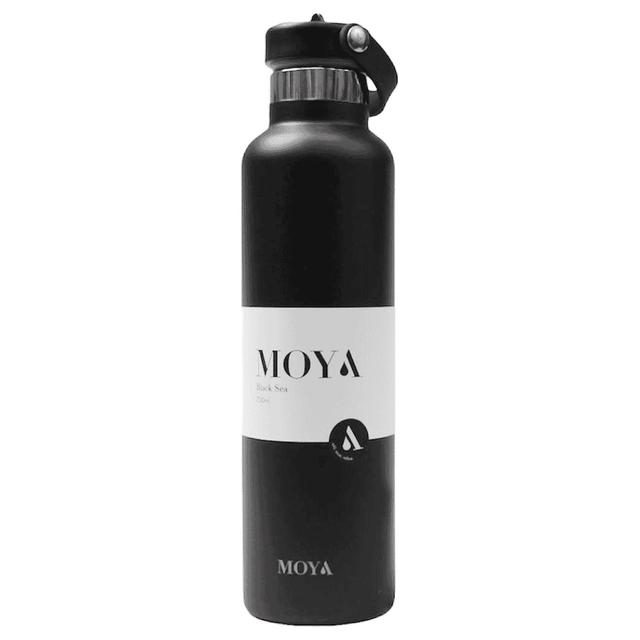 Moya - Black Sea Insulated Sustainable Water Bottle - 700ml - Black