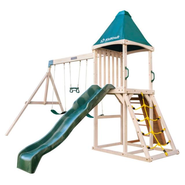 Kidkraft - Emerald Challenge Swing & Slide Set