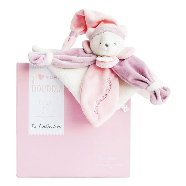 Doudou Et Compagnie - Comforter Bear - Pink - 24cm