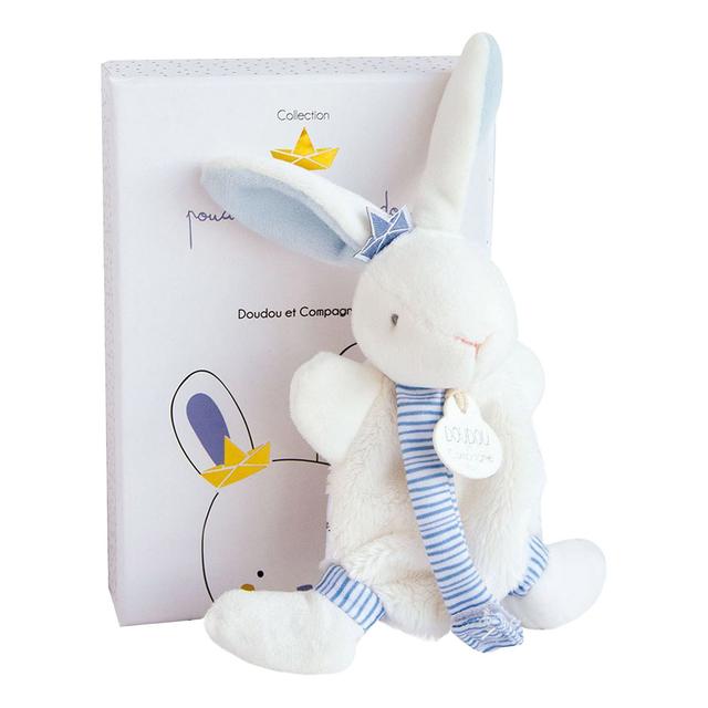 Doudou Et Compagnie - Sailor Bunny Dummy Holder - Blue - 15cm