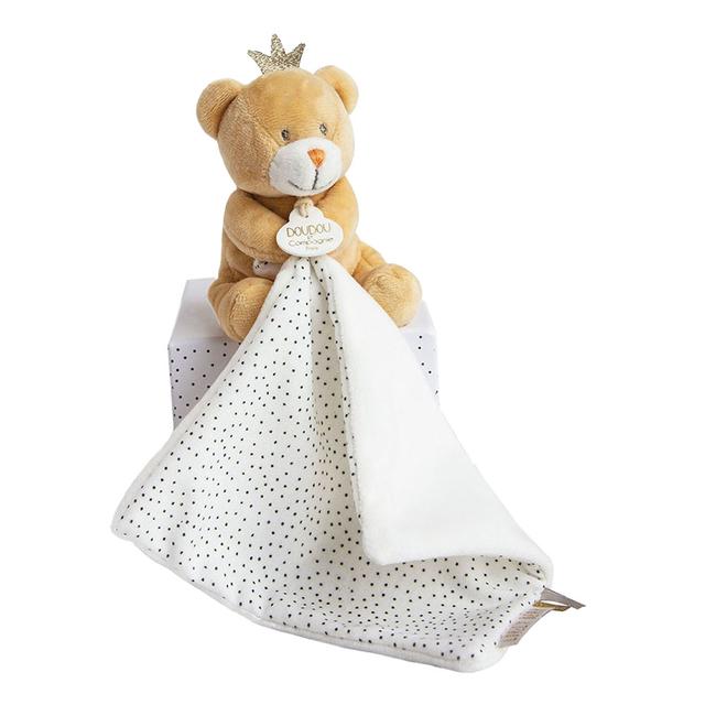 Doudou Et Compagnie - Prince Bear Comforting Toy - Beige - 10cm